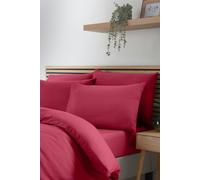 Catherine Lansfield 'So Soft Non Iron' Standard Pillowcase Pack of 4 in Bright Pink | Size: Standard Pillow Case Catherine Lansfield Bright Pink Standard Pillow Case