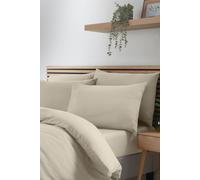 Catherine Lansfield So Soft Non-Iron Standard Pack Of 4 Pillowcases Natural