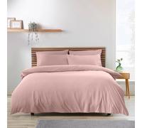 Catherine Lansfield So Soft Non-Iron Super King Duvet Cover Set Blush Pink