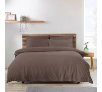 Catherine Lansfield So Soft Non-Iron Super King Duvet Cover Set Chocolate