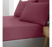 Catherine Lansfield So Soft Non-Iron Super King Fitted Sheet Burgundy