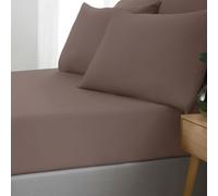 Catherine Lansfield So Soft Non-Iron Super King Fitted Sheet Chocolate