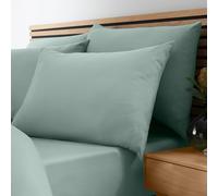 Catherine Lansfield So Soft Non-Iron Super King Fitted Sheet Green