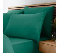 Catherine Lansfield So Soft Non-Iron Super King Fitted Sheet Teal Green