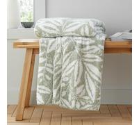 Catherine Lansfield So Soft Sorrel Leaves 130x170cm Blanket Throw Green