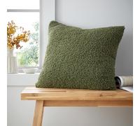 Catherine Lansfield So Soft Boucle Cushion in Green, Polyester | Charlies