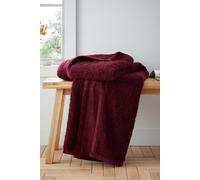 Catherine Lansfield 'so Soft Velvet Boucle' Blanket Throw In Red Red 130cm x 170cm