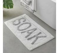Catherine Lansfield Soak Bath Mat White - Bath Mat 50 x 80 cm - White