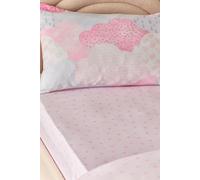 Catherine Lansfield Kids Soft as a Cloud Hearts Single Fitted Sheet Pink