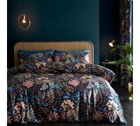Catherine Lansfield Soft Velvet Exotic Leopard Duvet Cover Set Single Black