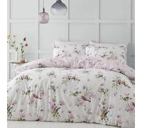 Catherine Lansfield Songbird Double Duvet Set Pink