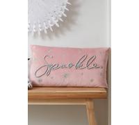 Catherine Lansfield 'sparkle' Cushion In Pink Pink 30cm x 50cm