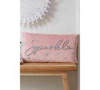 Catherine Lansfield Soft Touch Christmas Sparkle 30x50cm Cushion Pink