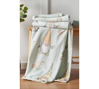 Catherine Lansfield 'Spring Gonks' Cosy Fleece Blanket Throw in Light Green | Size: 130 cm x 170 cm Catherine Lansfield Light Green 130 cm x 170 cm