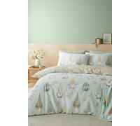 Catherine Lansfield Spring Gonks Reversible Single Duvet Cover Set with Pillowcase Mint Green