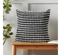 Catherine Lansfield Stab Stitch 43x43cm Cushion Black