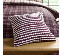 Catherine Lansfield Stab Stitch 43x43cm Cushion Plum