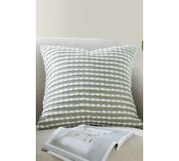 Catherine Lansfield 'Stab Stitch' Cushion in Green | Size: 43 cm x 43 cm Catherine Lansfield Green 43 cm x 43 cm