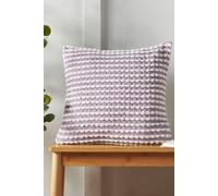 Catherine Lansfield 'Stab Stitch' Cushion in Lilac | Size: 43 cm x 43 cm Catherine Lansfield Lilac 43 cm x 43 cm