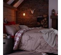 Catherine Lansfield Stag Duvet Set, Beige