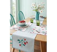 Catherine Lansfield Strawberry Garden Table Runner Green