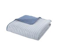 Catherine Lansfield Stripe Bedspread- 220X230Cm Blue