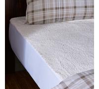 Catherine Lansfield Thermal Sherpa Underblanket Single Under Fitted Sheet Cream
