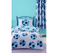 Catherine Lansfield Tie Dye Football Purple Reversible Duvet Cover and Pillowcase Set Purple