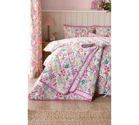 Catherine Lansfield 'Tilly Floral' Fully Reversible Bedspread in Pink Catherine Lansfield Pink