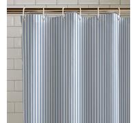 Catherine Lansfield Shower Curtain Timeless Stripe – 180 x 180 cm – Blue