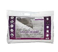 Catherine Lansfield Touch of Down Pair of Pillows, White, BD/37901/W/MPWP2/WH