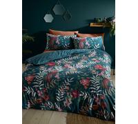 Catherine Lansfield Tropical Floral Birds Duvet Cover Set Green