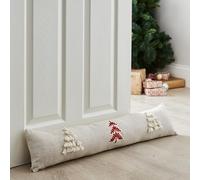Catherine Lansfield Tufted Christmas Tree Door Draught Excluder Natural