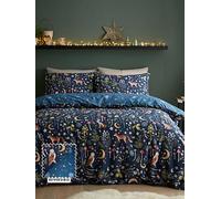 Catherine Lansfield Twilight Animals Duvet Cover Set Navy