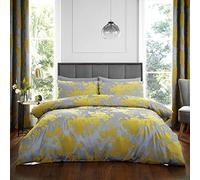 Catherine Lansfield Velvet Rose King Duvet Set Ochre
