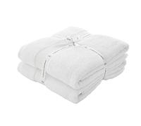 Catherine Lansfield, White, Bath Sheet Pair