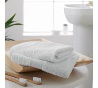 Catherine Lansfield 'Anti Bacterial' Cotton Towels in White Catherine Lansfield White
