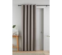 Catherine Lansfield 'Wilson' Blackout Thermal Door Panel in Grey | Size: 117 cm width x 214 cm drop Catherine Lansfield Grey 117 cm width x 214 cm drop