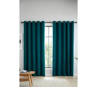 'Wilson' Blackout Thermal Eyelet Curtains Catherine Lansfield Green 117cm width x 137cm drop