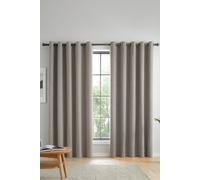 Catherine Lansfield Wilson Blackout Thermal 117x229cm Curtains Two Panels Grey