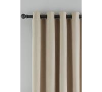'Wilson' Blackout Thermal Eyelet Curtains Catherine Lansfield Natural 117cm width x 137cm drop