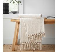 Catherine Lansfield Wilson Plain Chenille, 130x170 cm, Blanket Throw, Natural