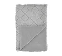 Catherine Lansfield Winter Cosy Diamond Faux Fur Bedroom Collection Silver