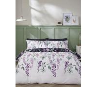Catherine Lansfield Wisteria Duvet Cover Set White