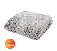 Catherine Lansfield Wolf Fleece Throw Natural
