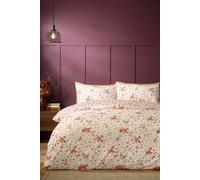 Catherine Lansfield 'woodland Fox' So Soft Reversible Duvet Cover Set In Natural Natural Single
