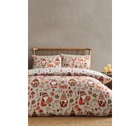 Catherine Lansfield Woodland Gonks Beige Bedding Set- Single
