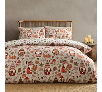 Catherine Lansfield 'woodland Gonks' So Soft Reversible Duvet Cover Set In Natural Natural Single