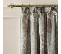 Catherine Lansfield Woodland Trees 66x72 Inch Lined Pencil Pleat Curtains Two Panels Green