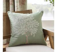 Catherine Lansfield Woodland Trees Embroidered 45x45cm Cushion Green